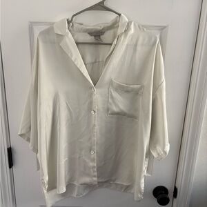 H&M Cream Button Down Shirt